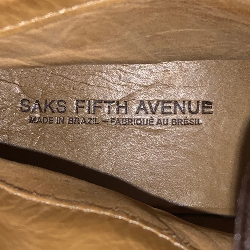 Saks Fifth Avenue Men's Dark Brown Leather & Suede Chukka Boots